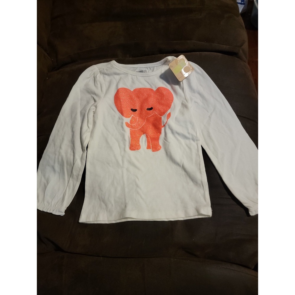 Crazy 8 sparkles and dots elephant top size 4t nwt